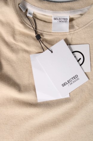 Ανδρικό πουλόβερ Selected Homme, Μέγεθος M, Χρώμα  Μπέζ, Τιμή 19,98 €