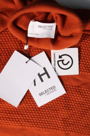 Herrenpullover Selected Homme, Größe L, Farbe Orange, Preis 35,05 €
