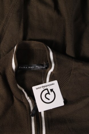 Ανδρικό πουλόβερ Zara, Μέγεθος M, Χρώμα Πράσινο, Τιμή 7,68 €