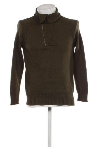 Мъжки пуловер Zara, Размер M, Цвят Зелен, Цена 8,74 лв.