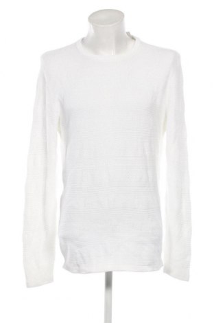 Мъжки пуловер Zara Man, Размер L, Цвят Бял, Цена 10,58 лв.