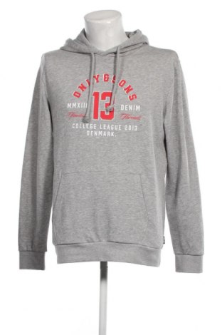 Herren Sweatshirt Only & Sons, Größe L, Farbe Grau, Preis 8,54 €