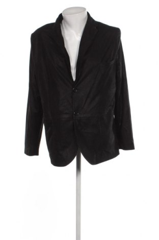Мъжко кожено яке, Размер 3XL, Цвят Черен, Цена 92,02 лв.