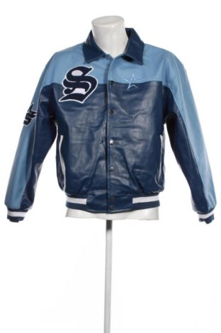 Pánska kožená bunda , Veľkosť M, Farba Modrá, Cena  27,78 €