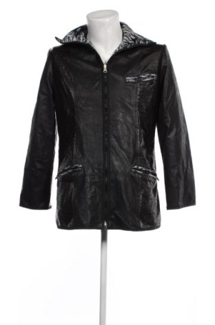 Pánska kožená bunda , Veľkosť M, Farba Čierna, Cena  12,22 €