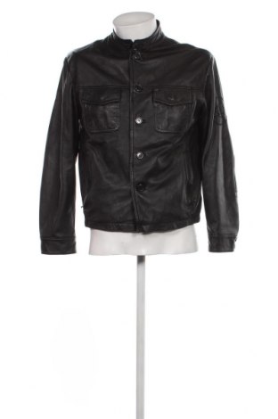 Pánska kožená bunda  Armani Jeans, Veľkosť M, Farba Čierna, Cena  243,81 €