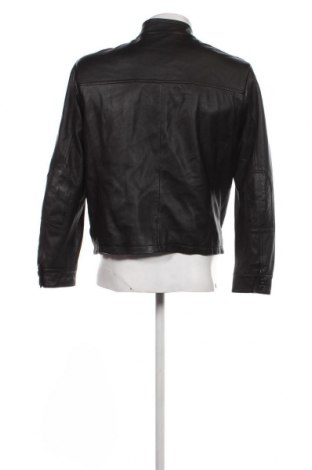 Ανδρικό δερμάτινο μπουφάν Armani Jeans, Μέγεθος M, Χρώμα Μαύρο, Τιμή 265,98 €