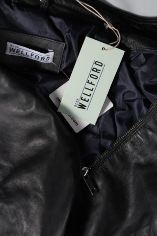 Pánská kožená bunda  Blue Wellford, Velikost L, Barva Černá, Cena  6 580,00 Kč