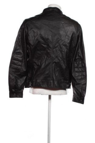 Мъжко кожено яке H&M, Размер XL, Цвят Черен, Цена 40,67 лв.
