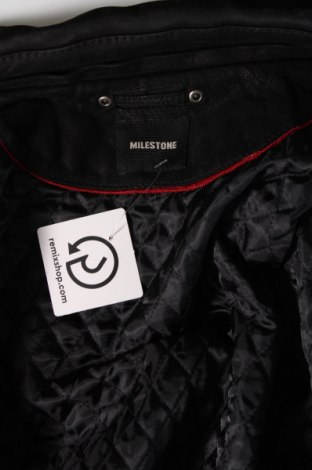 Ανδρικό δερμάτινο μπουφάν Milestone, Μέγεθος XL, Χρώμα Μαύρο, Τιμή 39,84 €