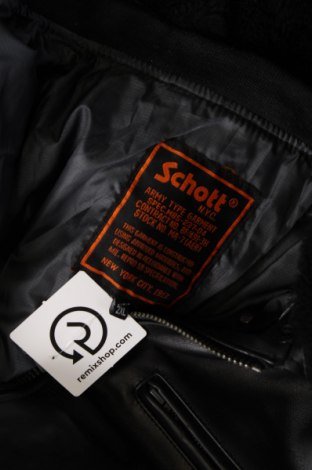 Pánska kožená bunda  Schott, Veľkosť XXL, Farba Čierna, Cena  323,50 €