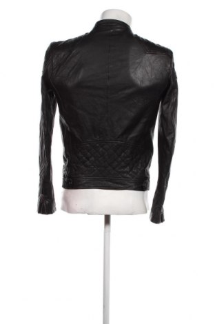 Ανδρικό δερμάτινο μπουφάν Selected Homme, Μέγεθος M, Χρώμα Μαύρο, Τιμή 75,46 €