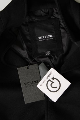 Pánsky kabát  Only & Sons, Veľkosť M, Farba Čierna, Cena  19,64 €