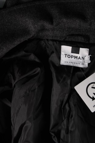 Мъжко палто Topman, Размер M, Цвят Сив, Цена 27,60 лв.