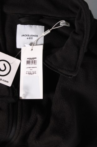 Ανδρική ζακέτα fleece Jack & Jones, Μέγεθος 3XL, Χρώμα Μαύρο, Τιμή 16,98 €