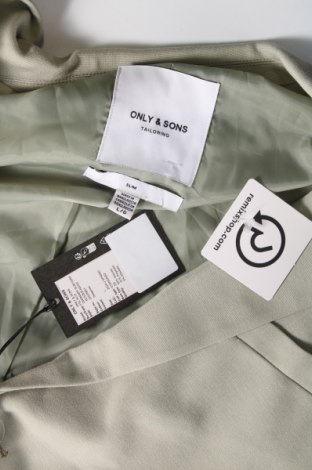 Ανδρικό σακάκι Only & Sons, Μέγεθος L, Χρώμα Πράσινο, Τιμή 36,08 €