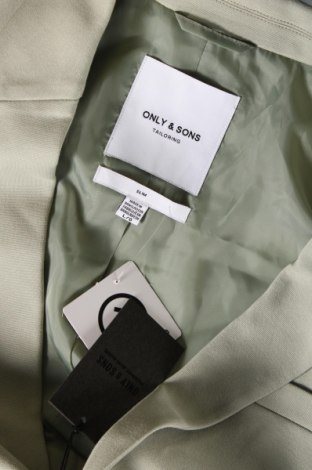 Ανδρικό σακάκι Only & Sons, Μέγεθος L, Χρώμα Πράσινο, Τιμή 11,55 €