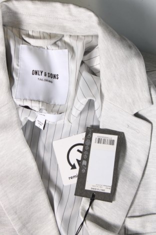 Ανδρικό σακάκι Only & Sons, Μέγεθος L, Χρώμα Γκρί, Τιμή 11,55 €