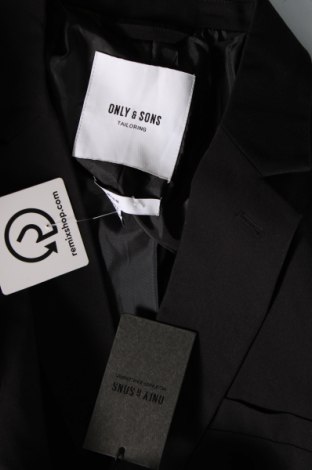 Ανδρικό σακάκι Only & Sons, Μέγεθος L, Χρώμα Μαύρο, Τιμή 11,55 €