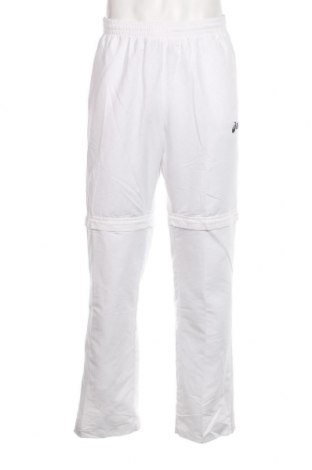 Pantaloni trening de bărbați ASICS, Mărime XL, Culoare Alb, Preț 92,53 Lei