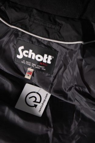 Мъжко яке Schott, Размер S, Цвят Черен, Цена 145,55 лв.