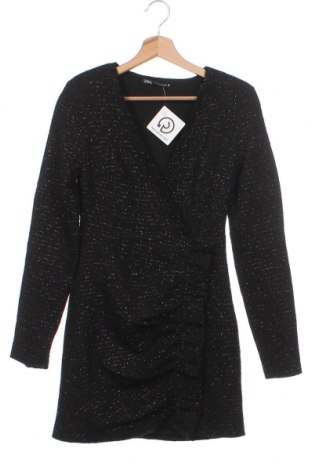 Kleid Zara, Größe XS, Farbe Schwarz, Preis 14,02 €