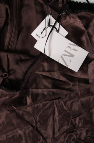 Kleid Zara, Größe L, Farbe Braun, Preis 16,14 €