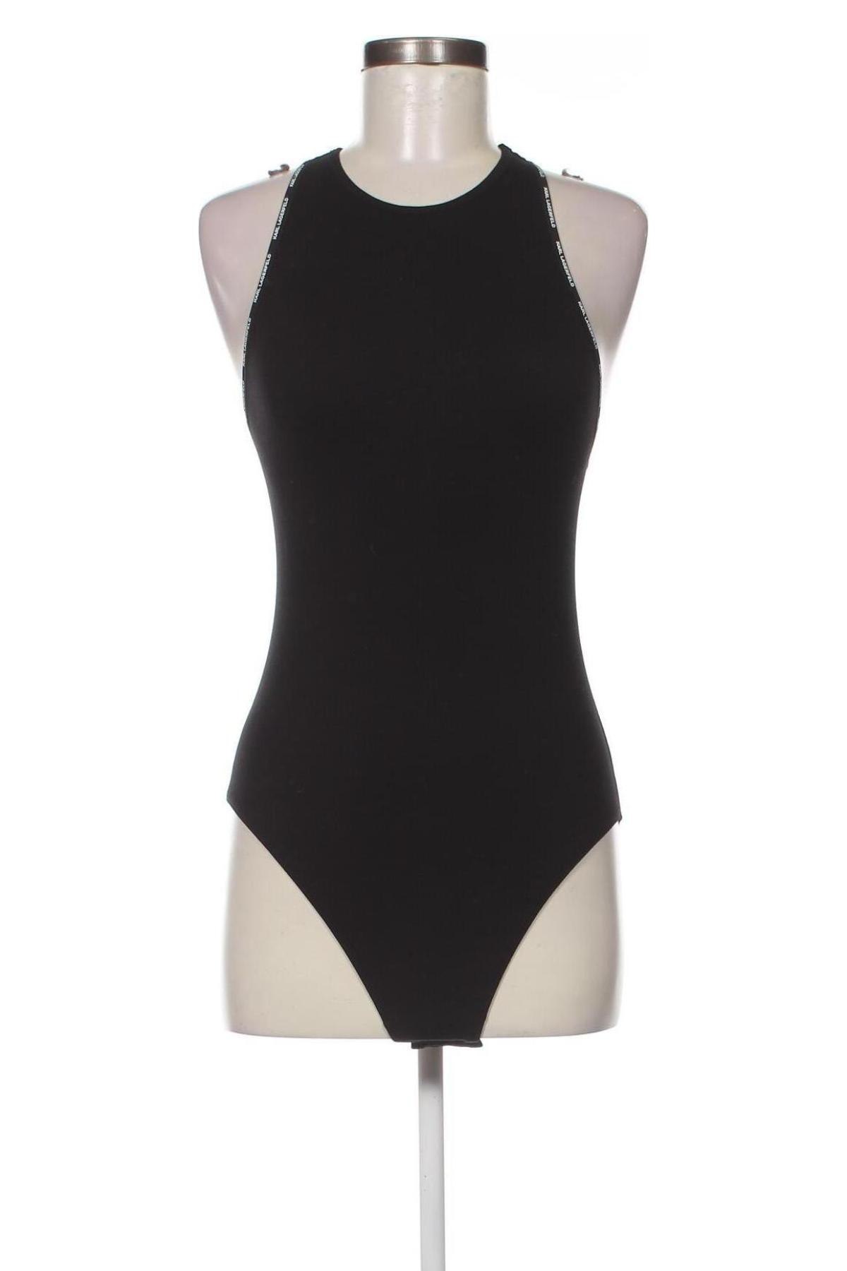 Bluză-body de damă. Karl Lagerfeld, Mărime L, Culoare Negru, Preț 548,32 Lei