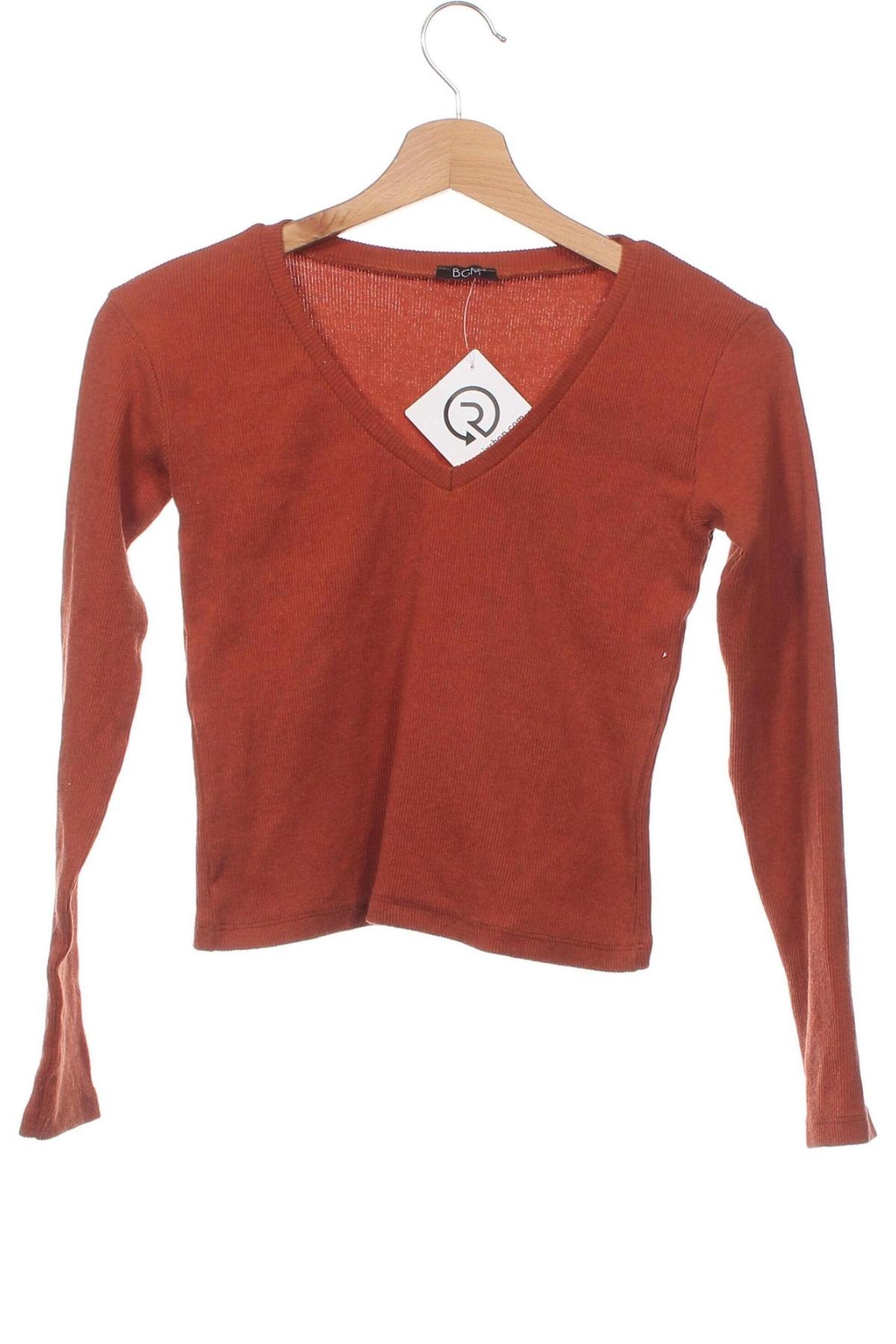 Γυναικεία μπλούζα BGM, Μέγεθος XS, Χρώμα Πορτοκαλί, Τιμή 3,01 €