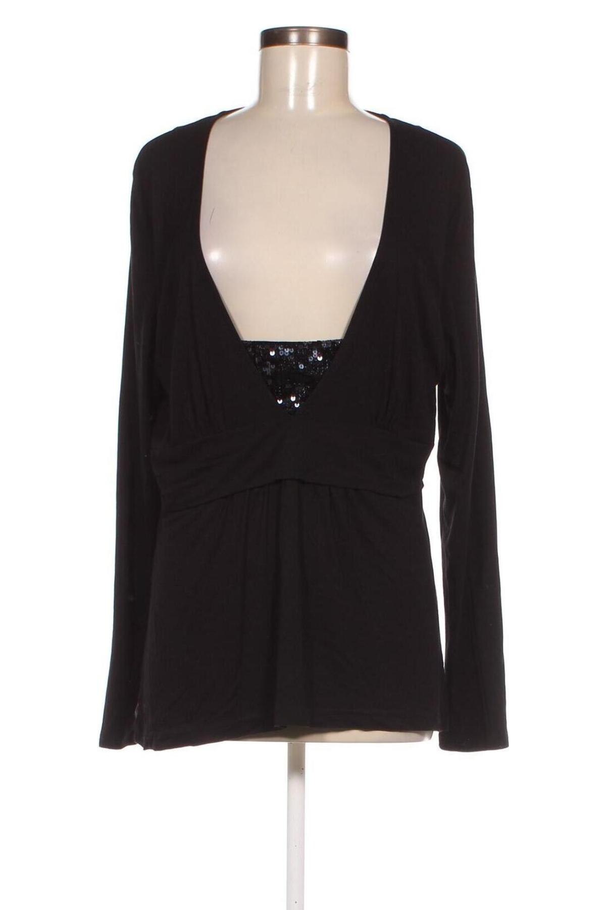 Γυναικεία μπλούζα Bpc Bonprix Collection, Μέγεθος XL, Χρώμα Μαύρο, Τιμή 4,82 €