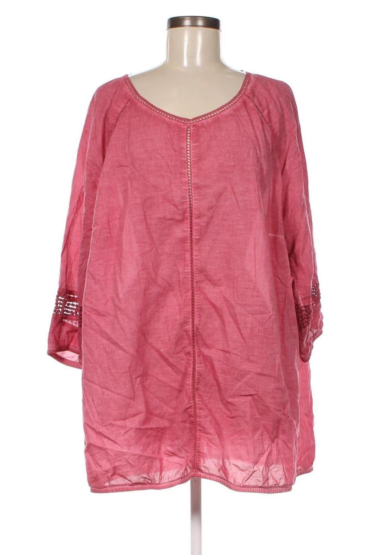 Γυναικεία μπλούζα Gina Laura, Μέγεθος XXL, Χρώμα Ρόζ , Τιμή 14,85 €