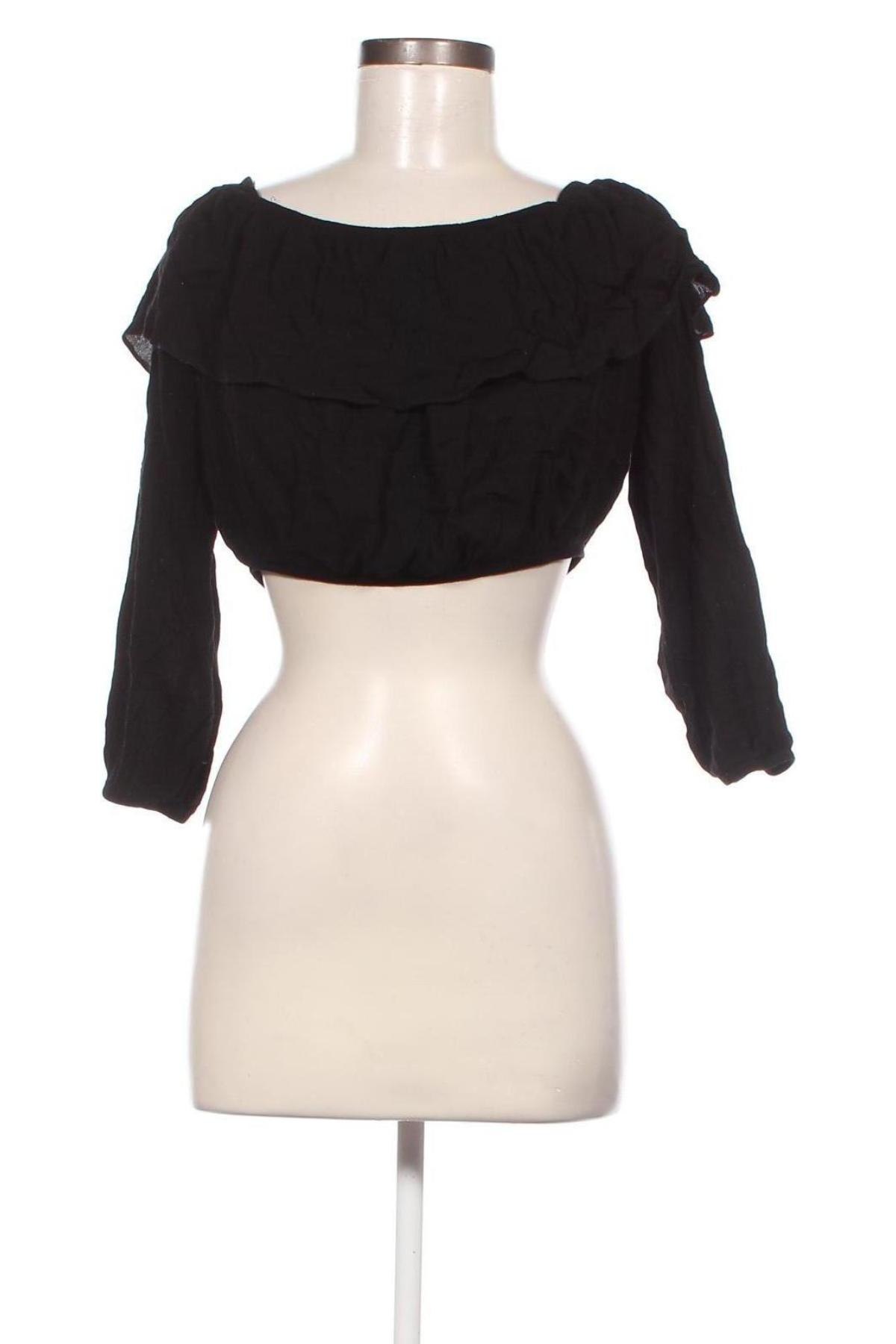Дамска блуза Glamorous, Размер M, Цвят Черен, Цена 3,60 лв.