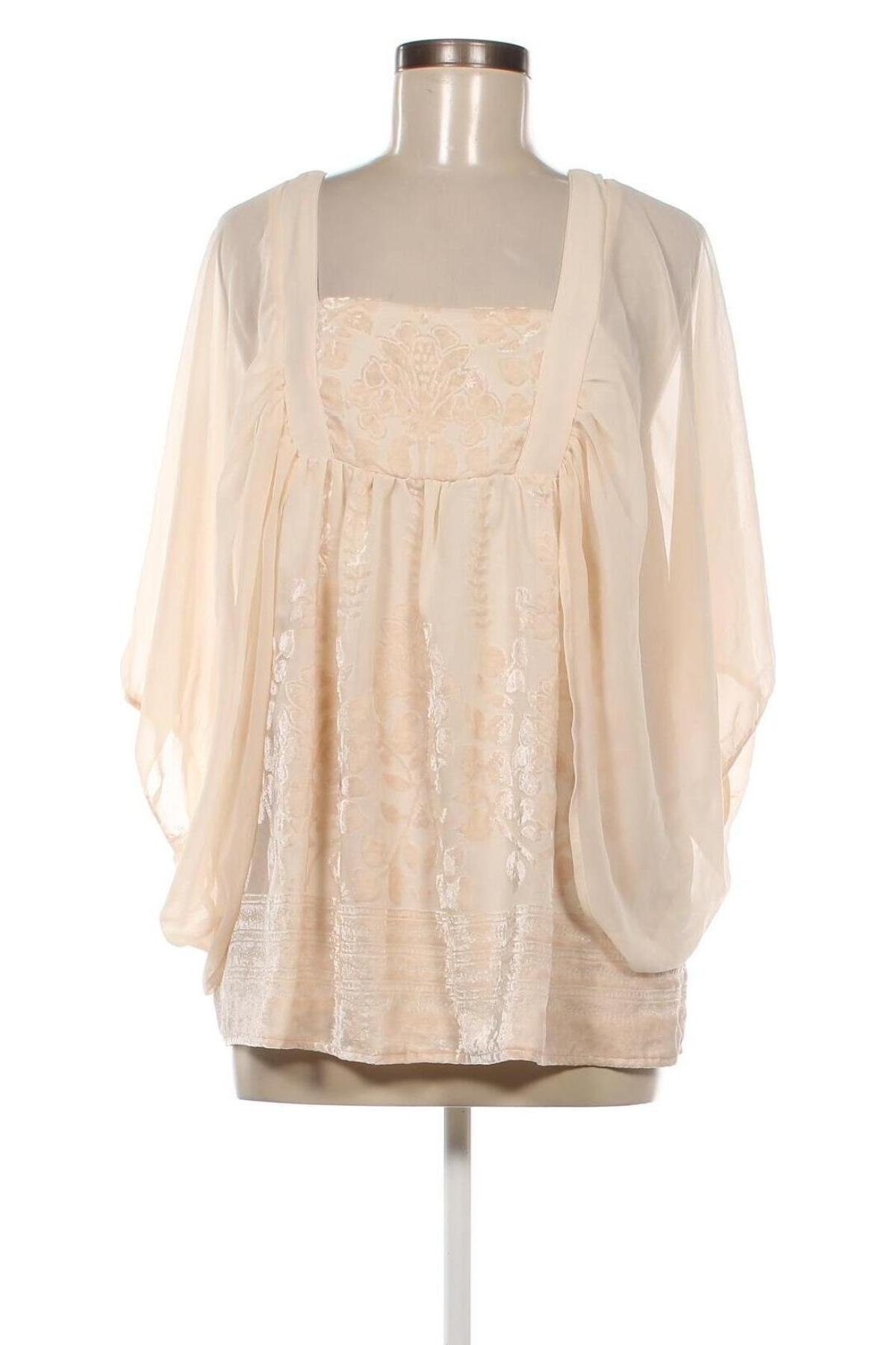Дамска блуза H&M Conscious Collection, Размер M, Цвят Бежов, Цена 9,60 лв.