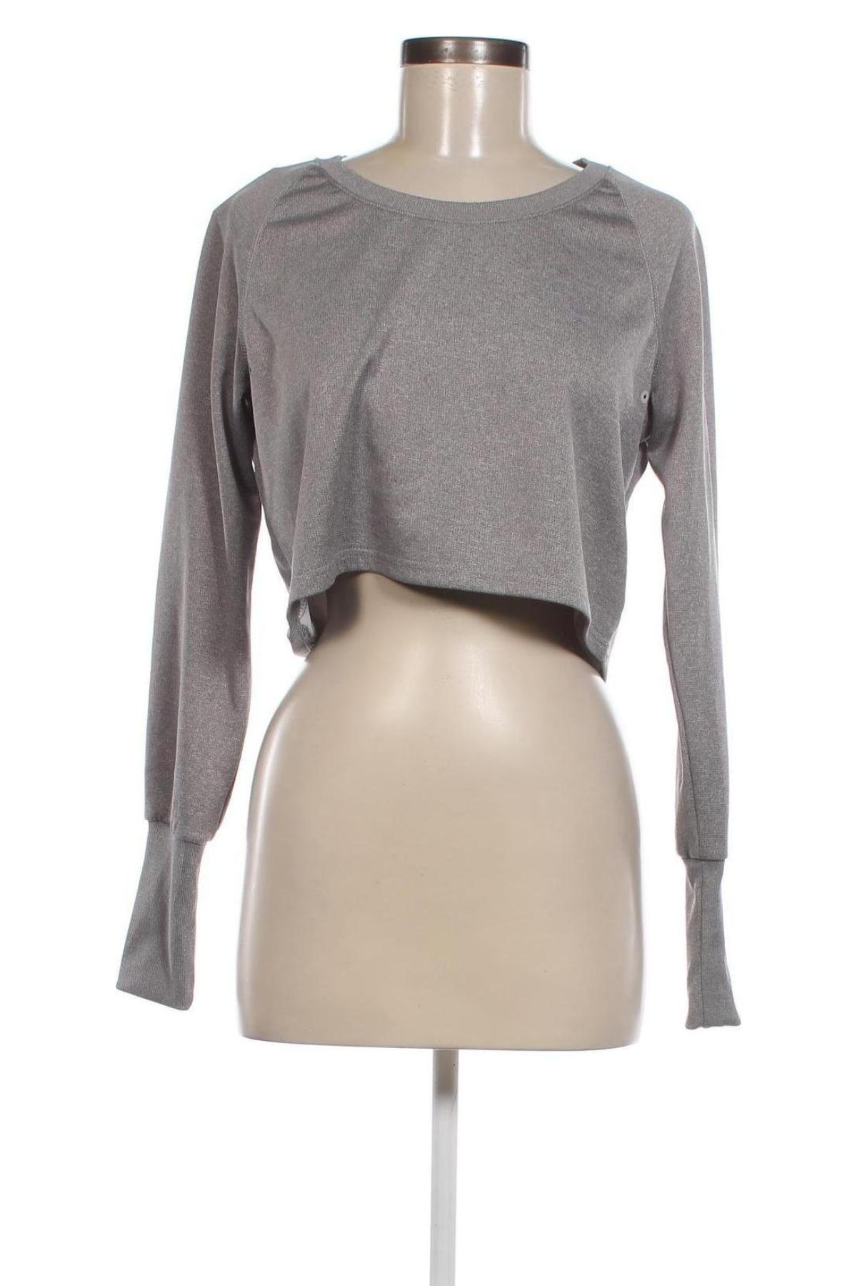 Дамска блуза H&M Sport, Размер S, Цвят Сив, Цена 5,52 лв.