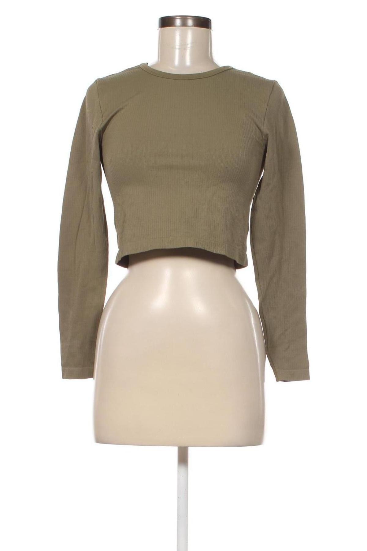 Дамска блуза H&M Sport, Размер L, Цвят Зелен, Цена 5,29 лв.