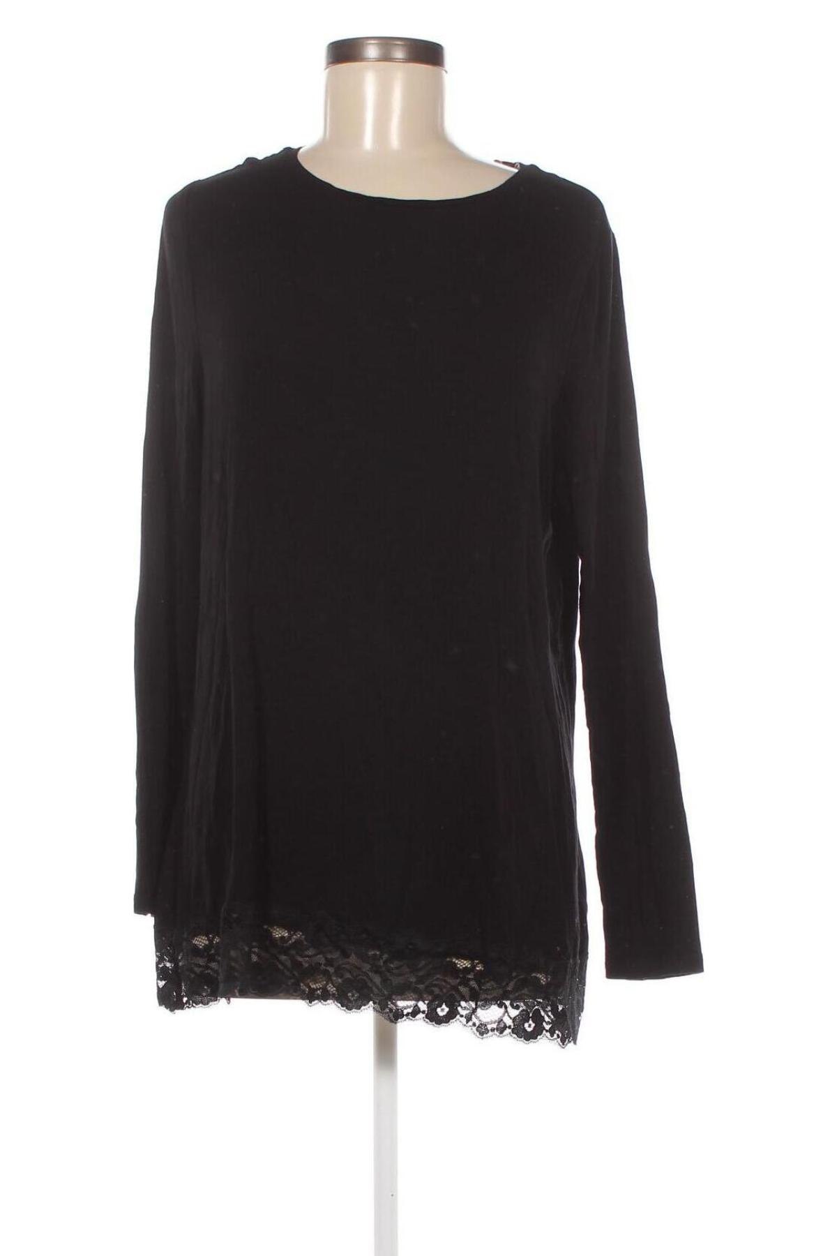 Γυναικεία μπλούζα Iwie, Μέγεθος XL, Χρώμα Μαύρο, Τιμή 5,64 €