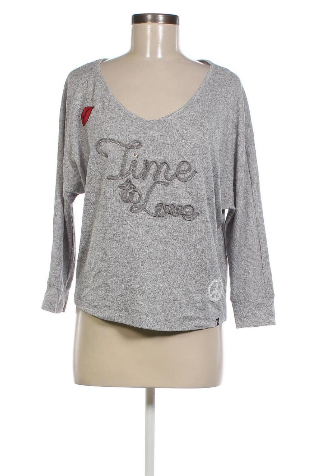Γυναικεία μπλούζα Key Largo, Μέγεθος S, Χρώμα Γκρί, Τιμή 3,77 €