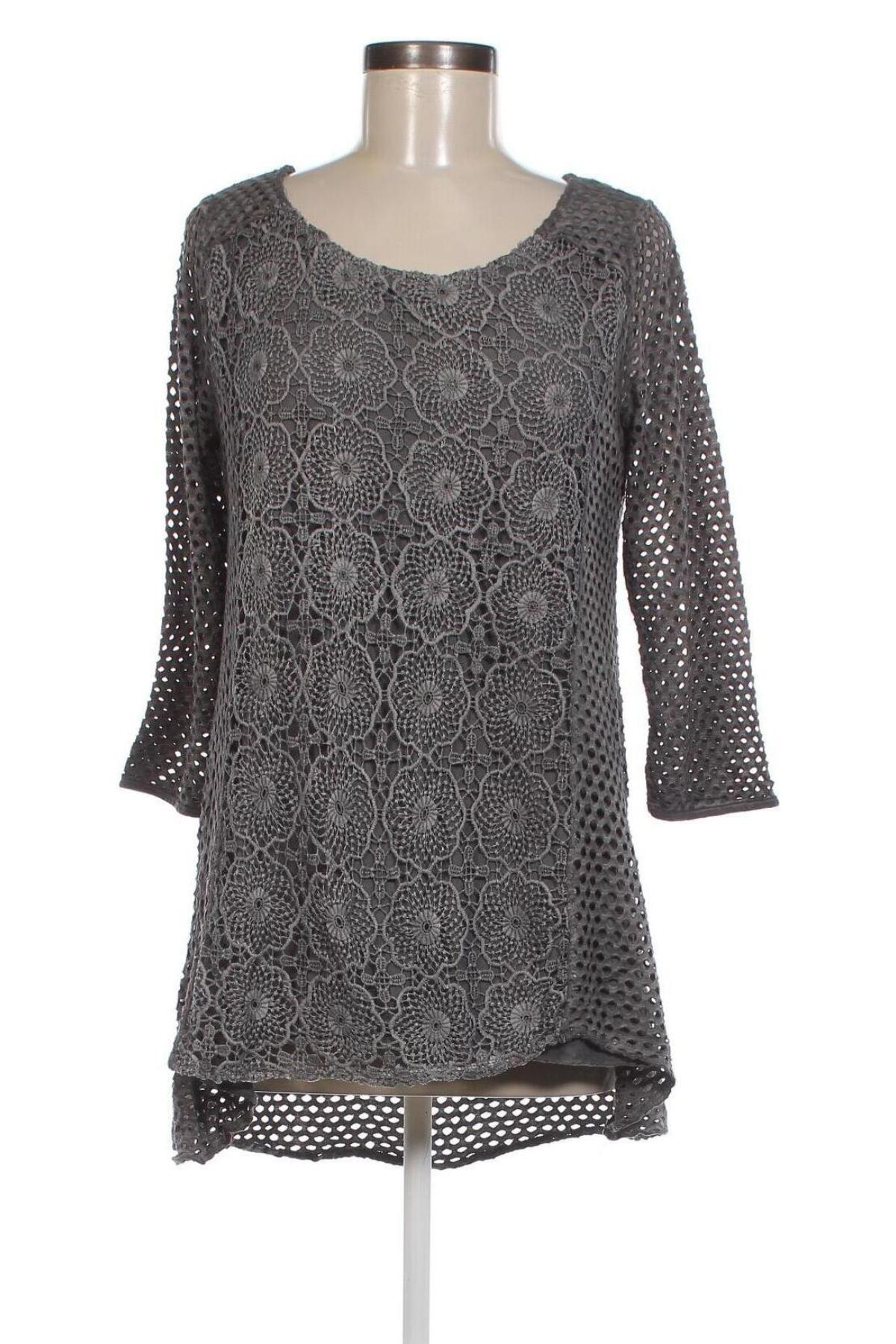 Дамска блуза Laura Torelli, Размер M, Цвят Сив, Цена 5,13 лв.