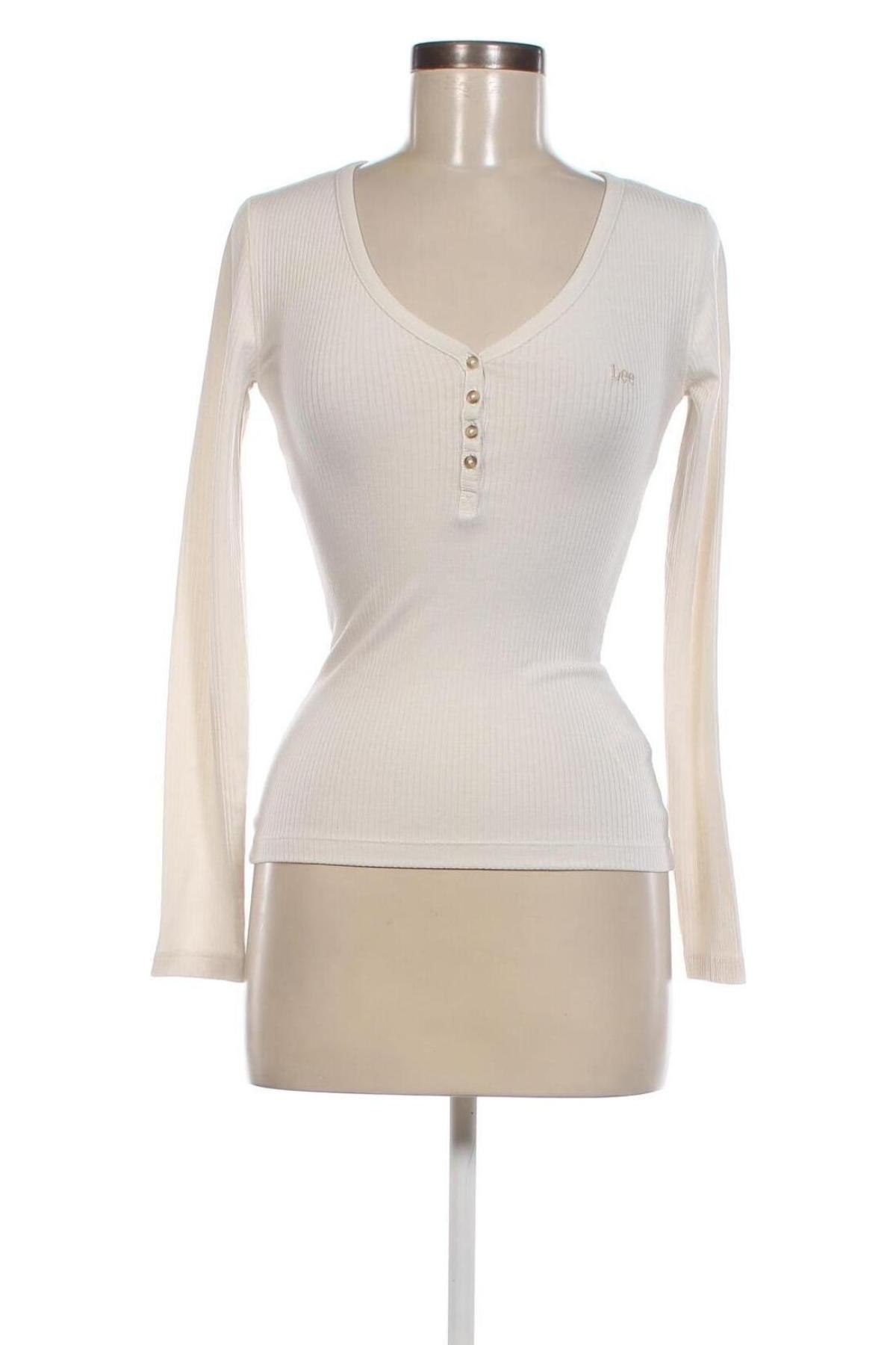 Γυναικεία μπλούζα Lee, Μέγεθος XS, Χρώμα Εκρού, Τιμή 28,39 €