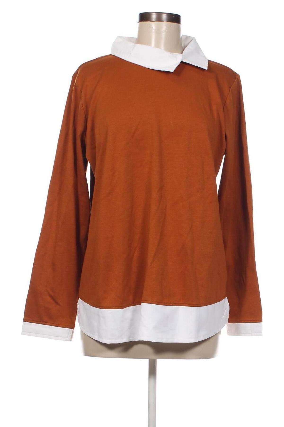 Дамска блуза Linea Tesini, Размер XL, Цвят Кафяв, Цена 28,80 лв.