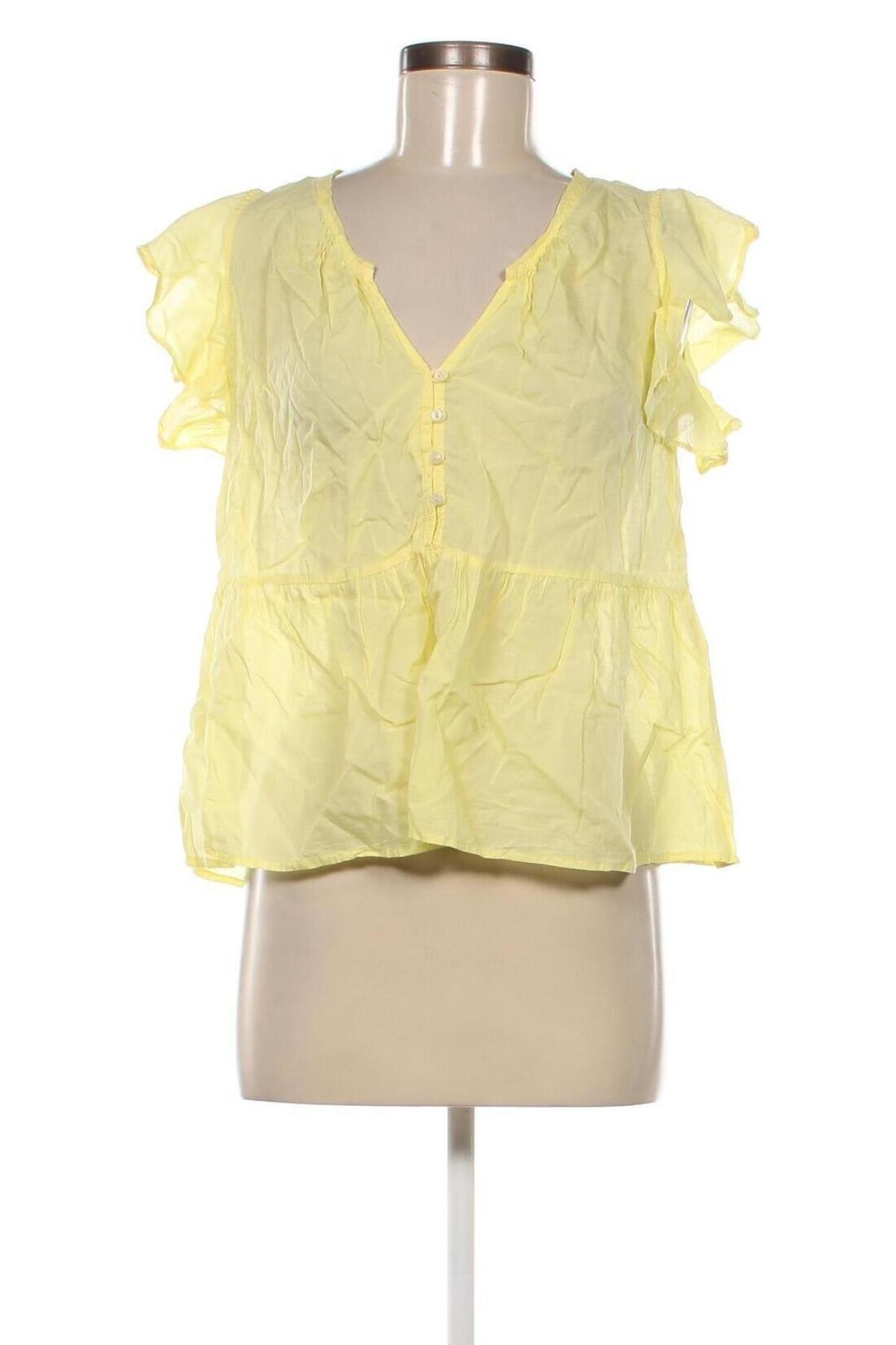 Дамска блуза Mango, Размер XL, Цвят Жълт, Цена 20,01 лв.