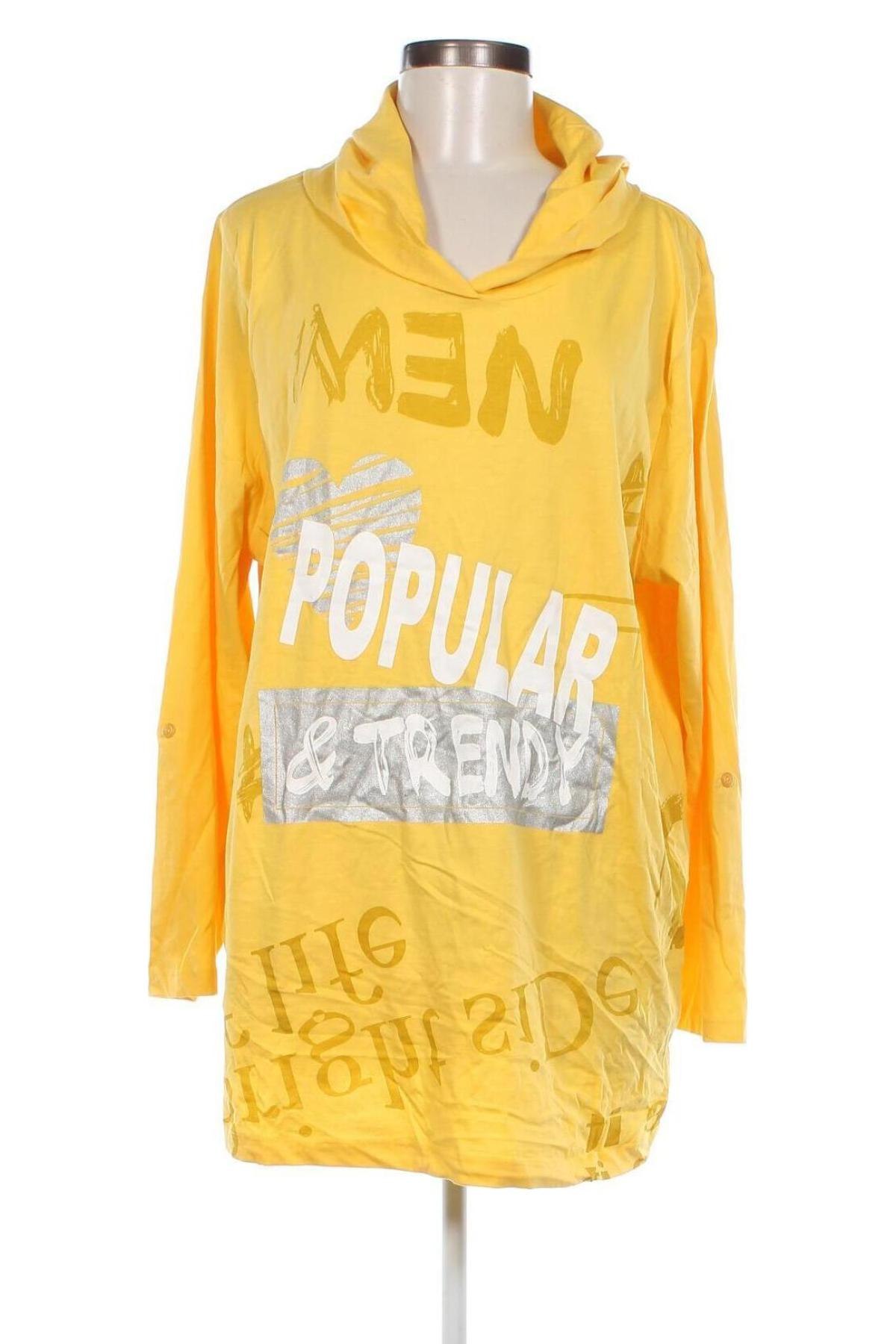 Γυναικεία μπλούζα Mia Moda, Μέγεθος XXL, Χρώμα Κίτρινο, Τιμή 13,81 €