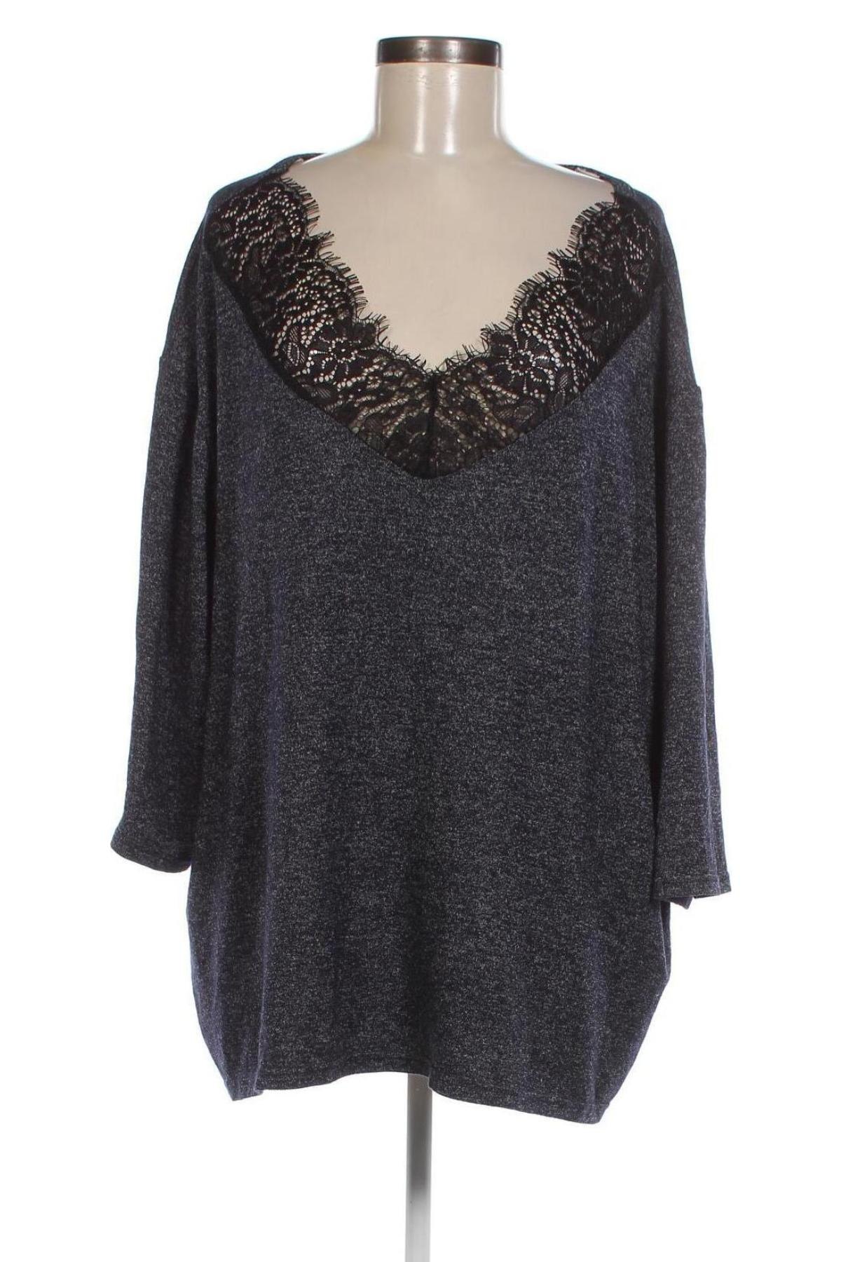 Γυναικεία μπλούζα ONLY Carmakoma, Μέγεθος XL, Χρώμα Μπλέ, Τιμή 4,92 €