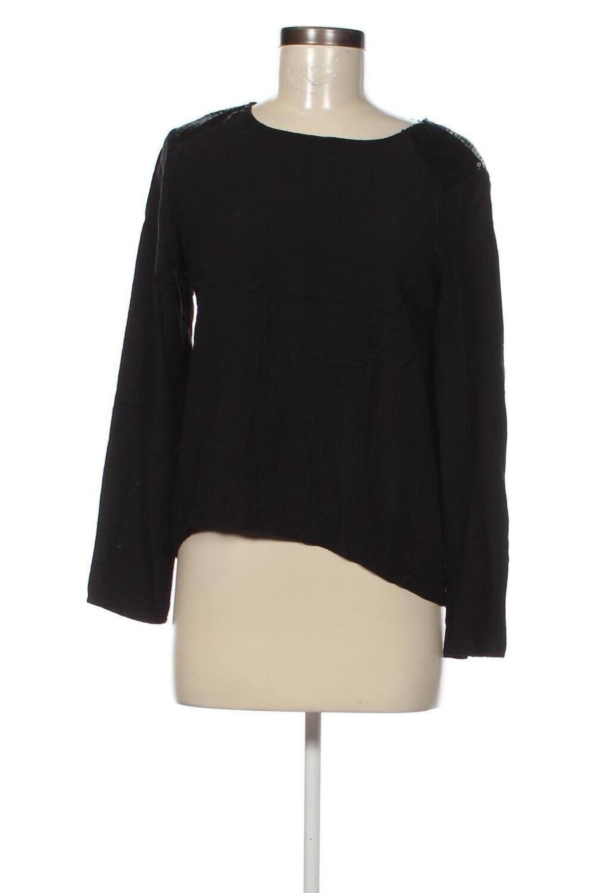 Γυναικεία μπλούζα Object, Μέγεθος M, Χρώμα Μαύρο, Τιμή 4,01 €