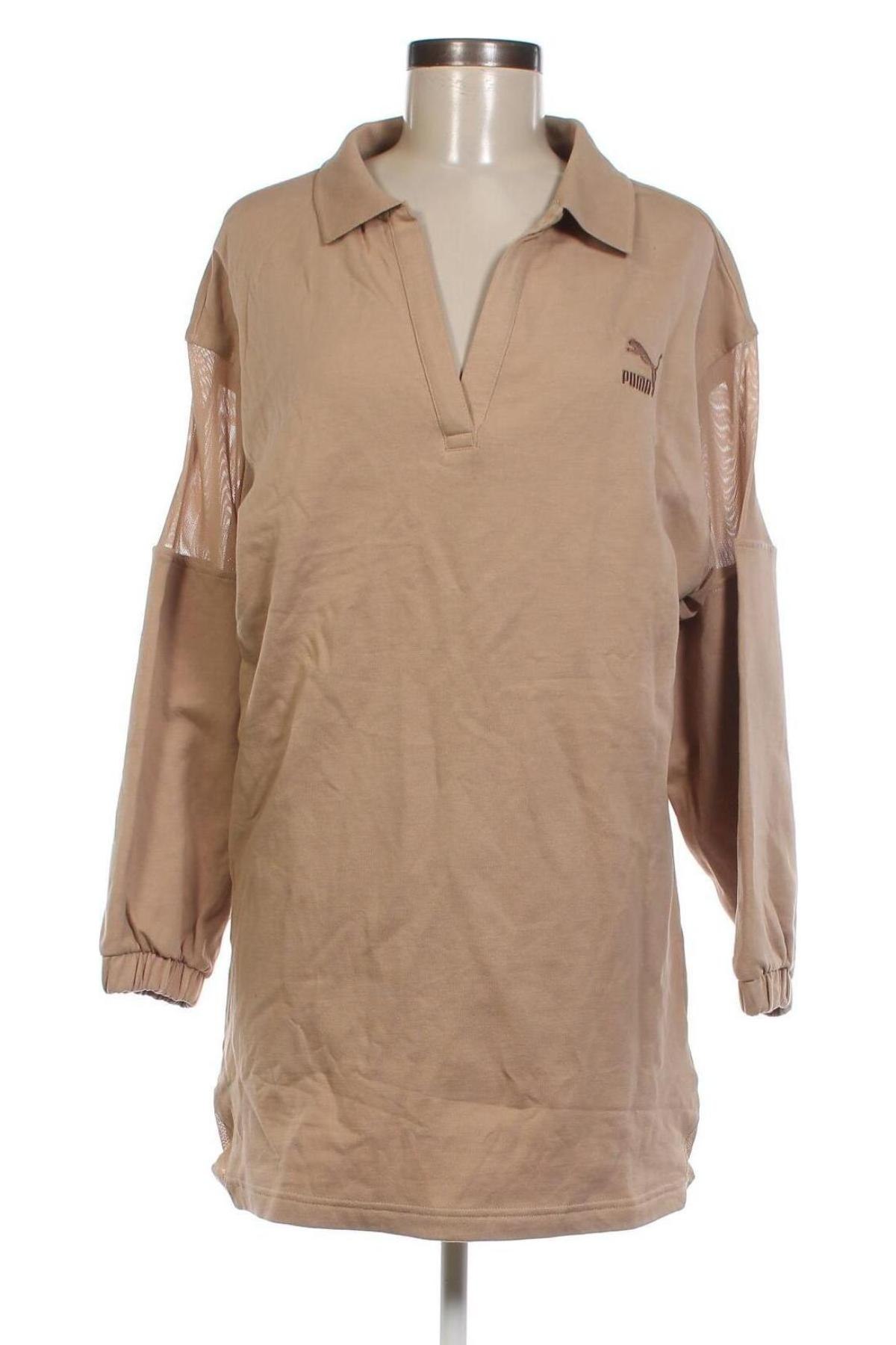 Γυναικεία μπλούζα PUMA, Μέγεθος XS, Χρώμα  Μπέζ, Τιμή 14,85 €