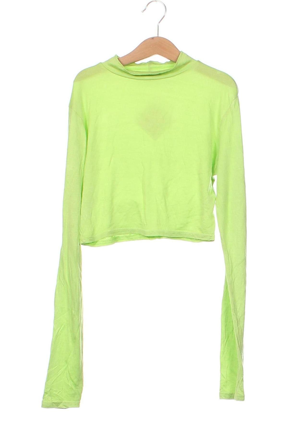 Γυναικεία μπλούζα Pretty Little Thing, Μέγεθος XXS, Χρώμα Πράσινο, Τιμή 2,92 €