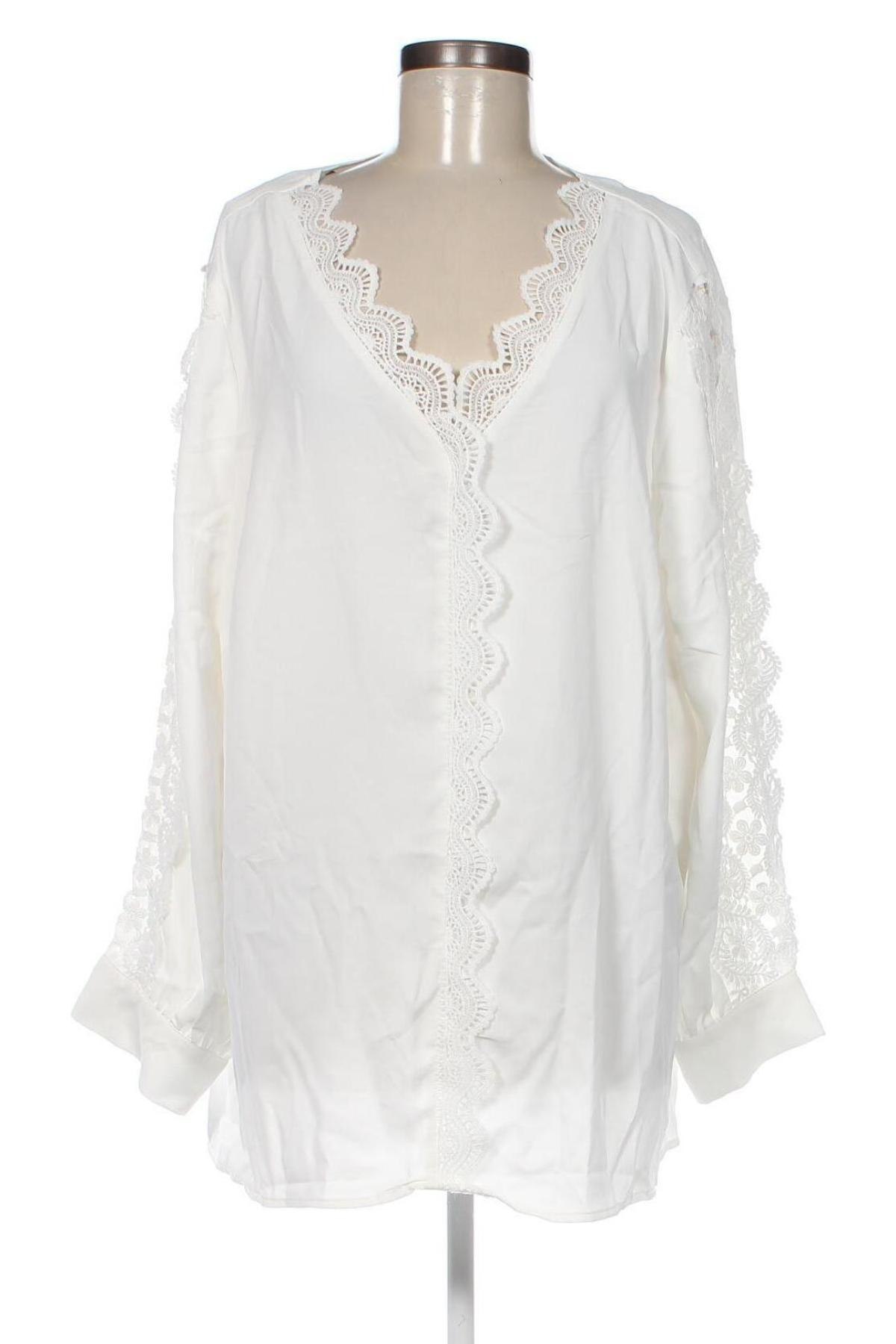 Damen Shirt SHEIN, Größe 4XL, Farbe Weiß, Preis 9,79 €