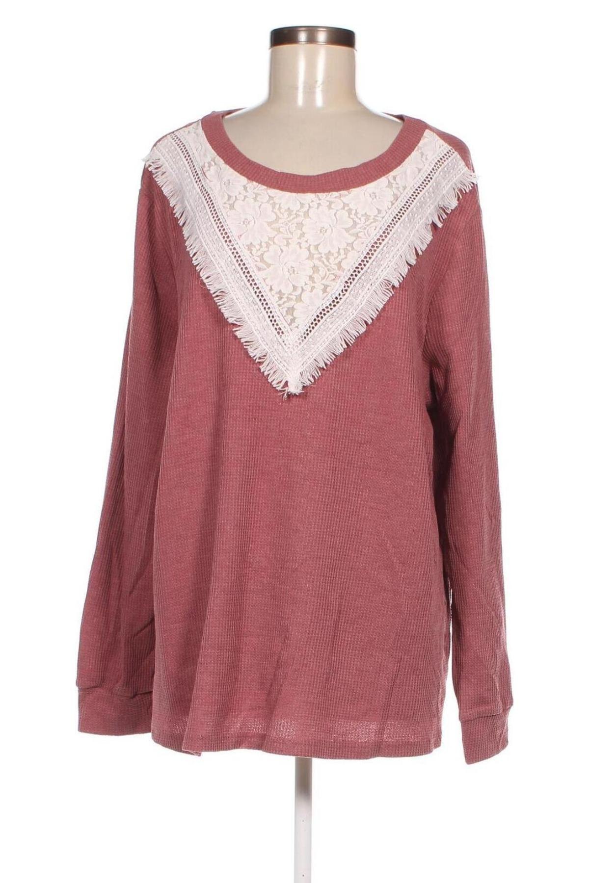 Damen Shirt SHEIN, Größe 4XL, Farbe Aschrosa, Preis € 4,49
