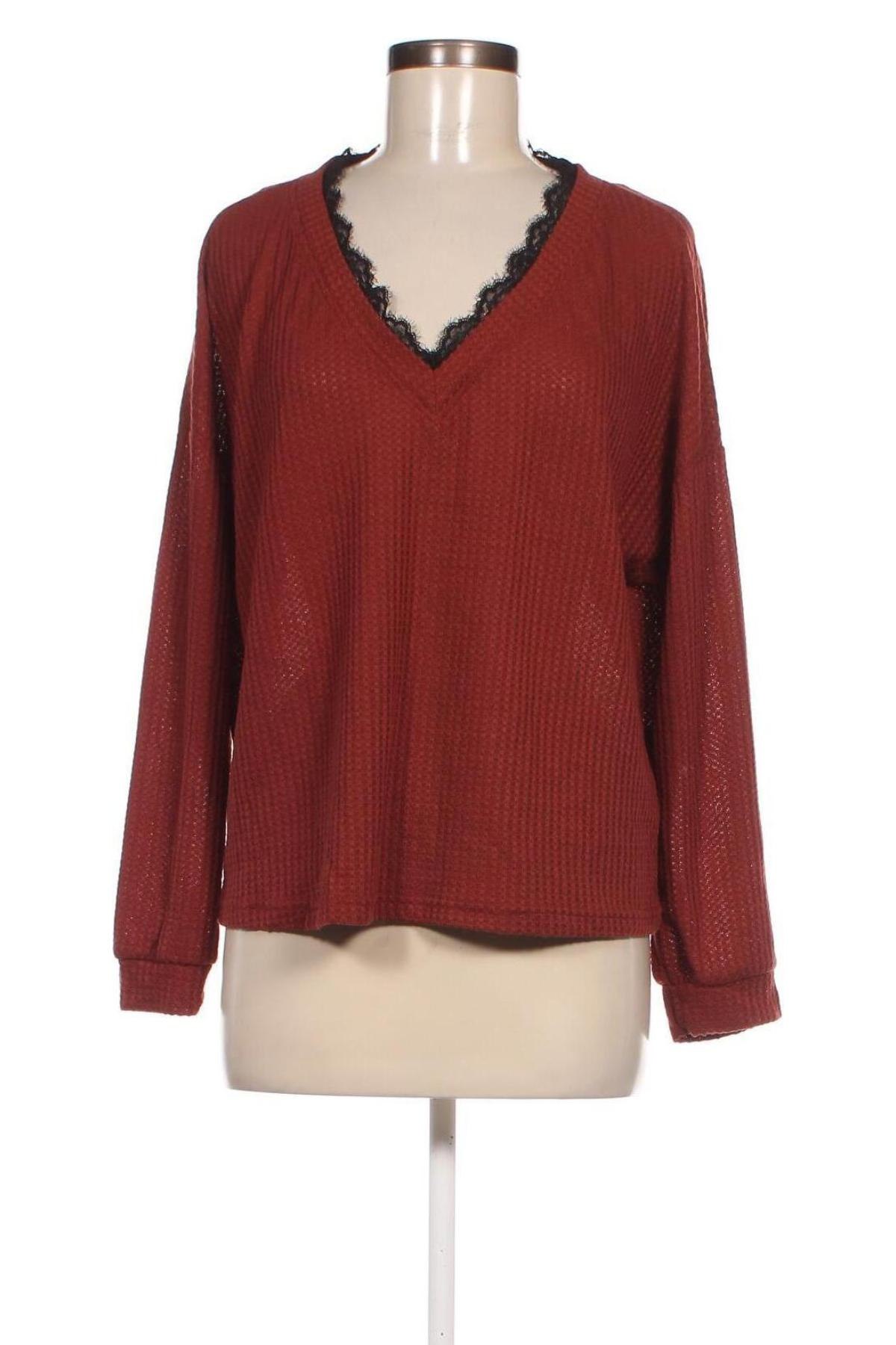 Γυναικεία μπλούζα SHEIN, Μέγεθος L, Χρώμα Πορτοκαλί, Τιμή 4,11 €