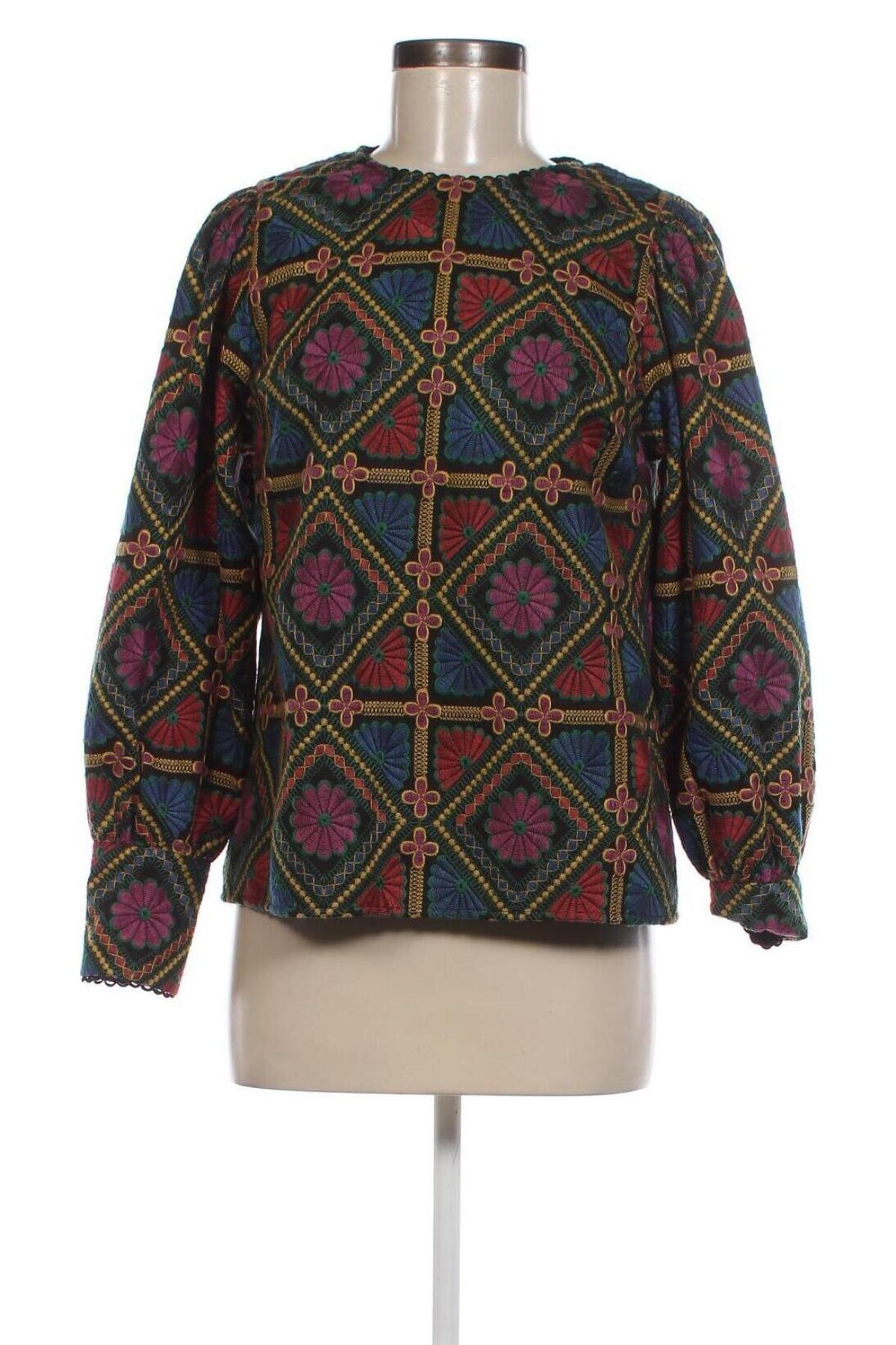 Дамска блуза Sezane, Размер S, Цвят Многоцветен, Цена 195,54 лв.